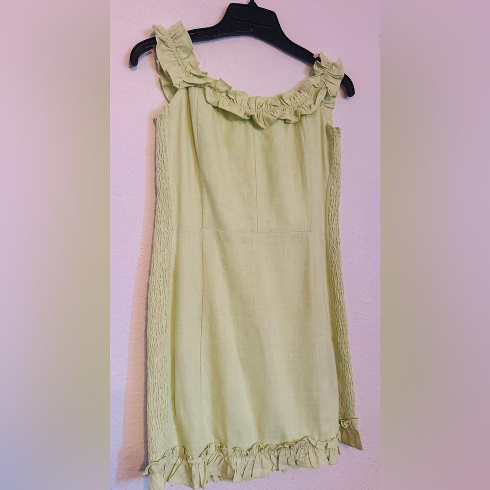 Lulu's Light Green Pencil Skirt